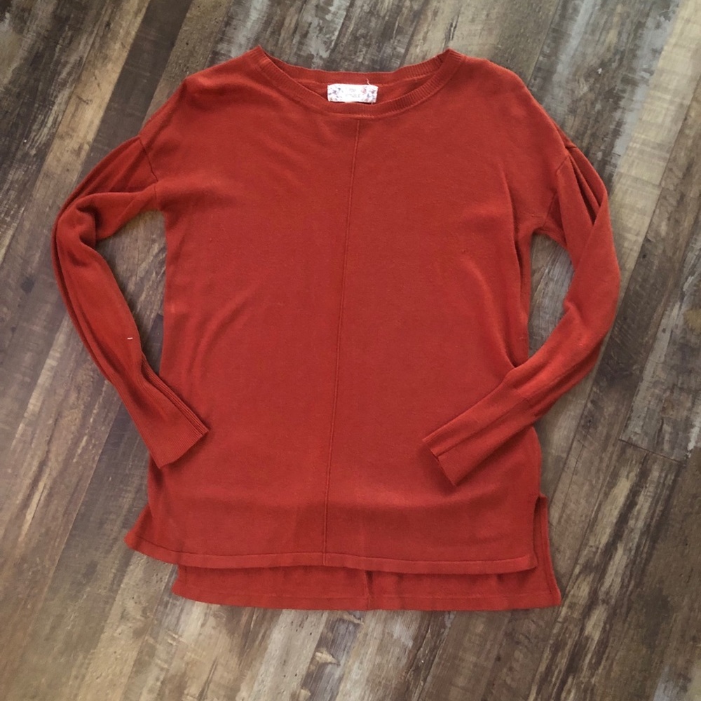 Burnt orange fall sweater